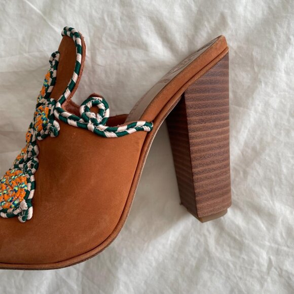 Tory Burch Open Toe 'Palisade' Mules (sz 5.5) - Picture 5 of 8